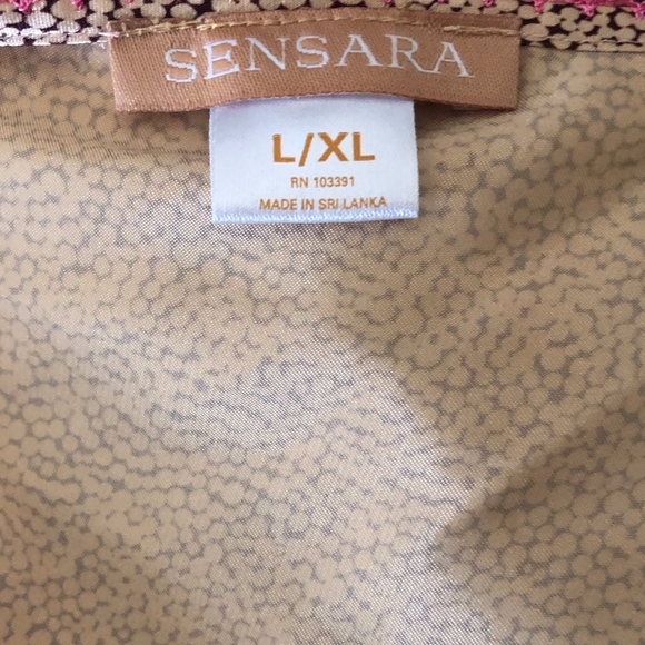 Sensara Silky Embroidery Animal Print Robe - Picture 7 of 7